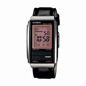 Casio Futurist LA-201WBL-1A Black Leather Strap for Women Affordable casual watches Sporty casual watches Affordable luxury casual watches
