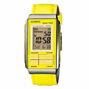 Casio Futurist LA-201WBL-9A Yellow Leather Strap for Women,silicone watch,silicone strap watch,silicone watches for men,silicone watches for women,unisex silicone watch,kids silicone watch,sports silicone watch,casual silicone watch,waterproof silicone wat