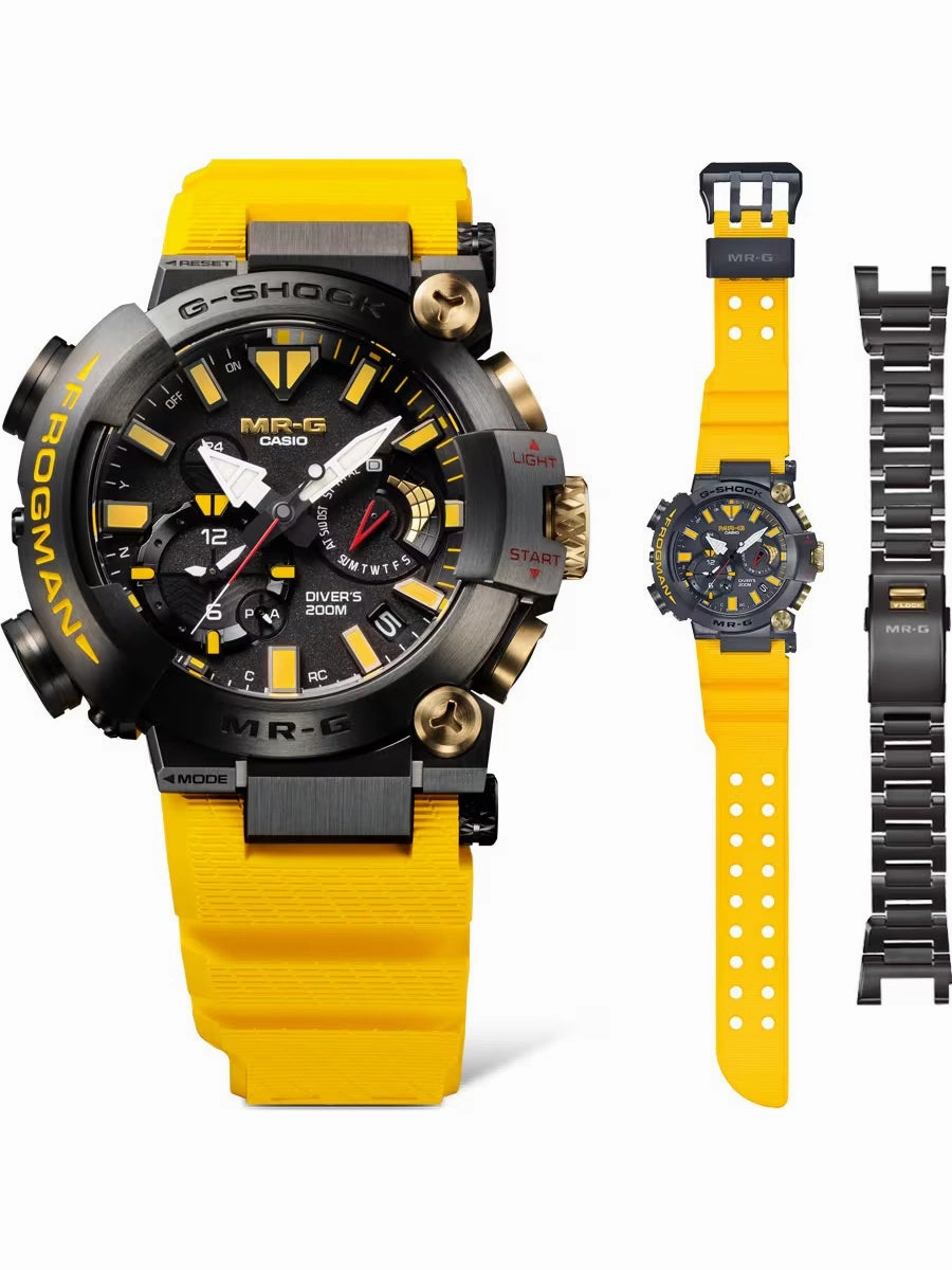 Casio G-SHOCK 40th anniversary remake of the FROGMAN 30th. The MR-G diver??s watch MRGBF1000E-1A9