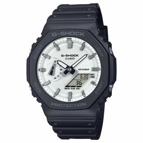 Casio G-Shock CARBON CORE Black/White Ana-Digi Mens Watch GA2100WD-1A Sports Watch for Men/Women Budget Sports Watch Luxury Sports Watch