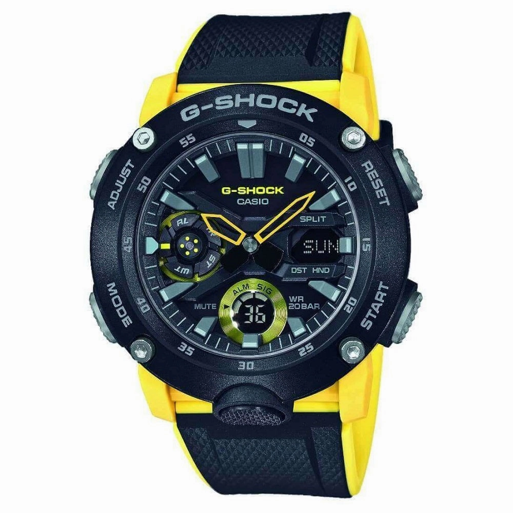 Casio G-Shock Carbon Guard Mens Watch GA-2000-1A9ER 
