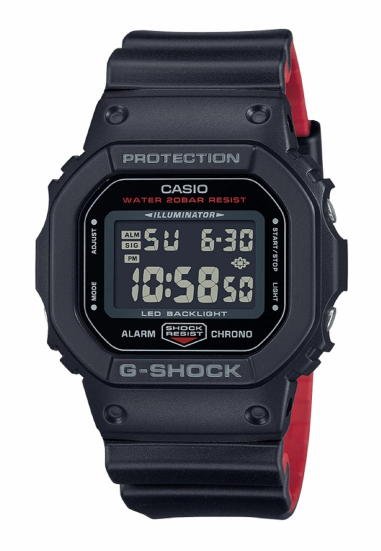 Casio G-shock DW-5600UHR-1DR Digital Rubber Strap Watch For Men,silicone watch,silicone strap watch,silicone watches for men,silicone watches for women,unisex silicone watch,kids silicone watch,sports silicone watch,casual silicone watch,waterproof silicon