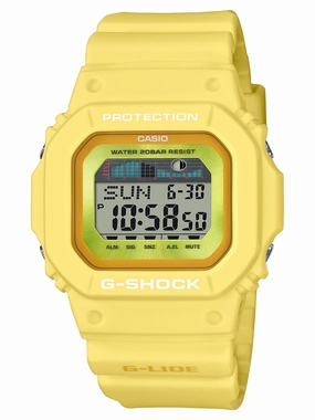 Casio G-Shock G-Lide Resin Tint Surfboard watch GLX5600RT-9 Hypoallergenic Silicone Watch Discount Silicone Watches