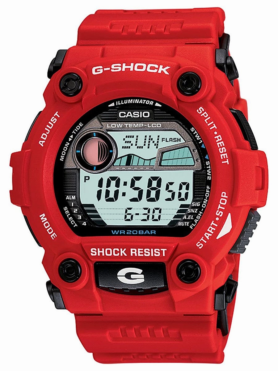 Casio G-Shock G-RESCUE Red Digital Mens Watch G7900A-4 Hypoallergenic Silicone Watch Discount Silicone Watches