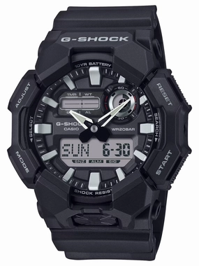 Casio G-Shock GA010-1A Bio-Resin High-Brightness LED Black Mens Watch Sports Watch for Men/Women Budget Sports Watch Luxury Sports Watch