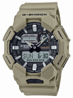 Casio G-Shock GA010-5A Bio-Resin High-Brightness LED Brown Mens Watch Sports Watch for Men/Women Budget Sports Watch Luxury Sports Watch