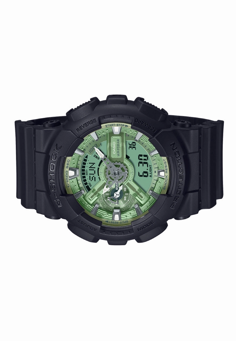 Casio G-shock GA-110CD-1A3 Digital Analog Rubber Strap Watch For Men