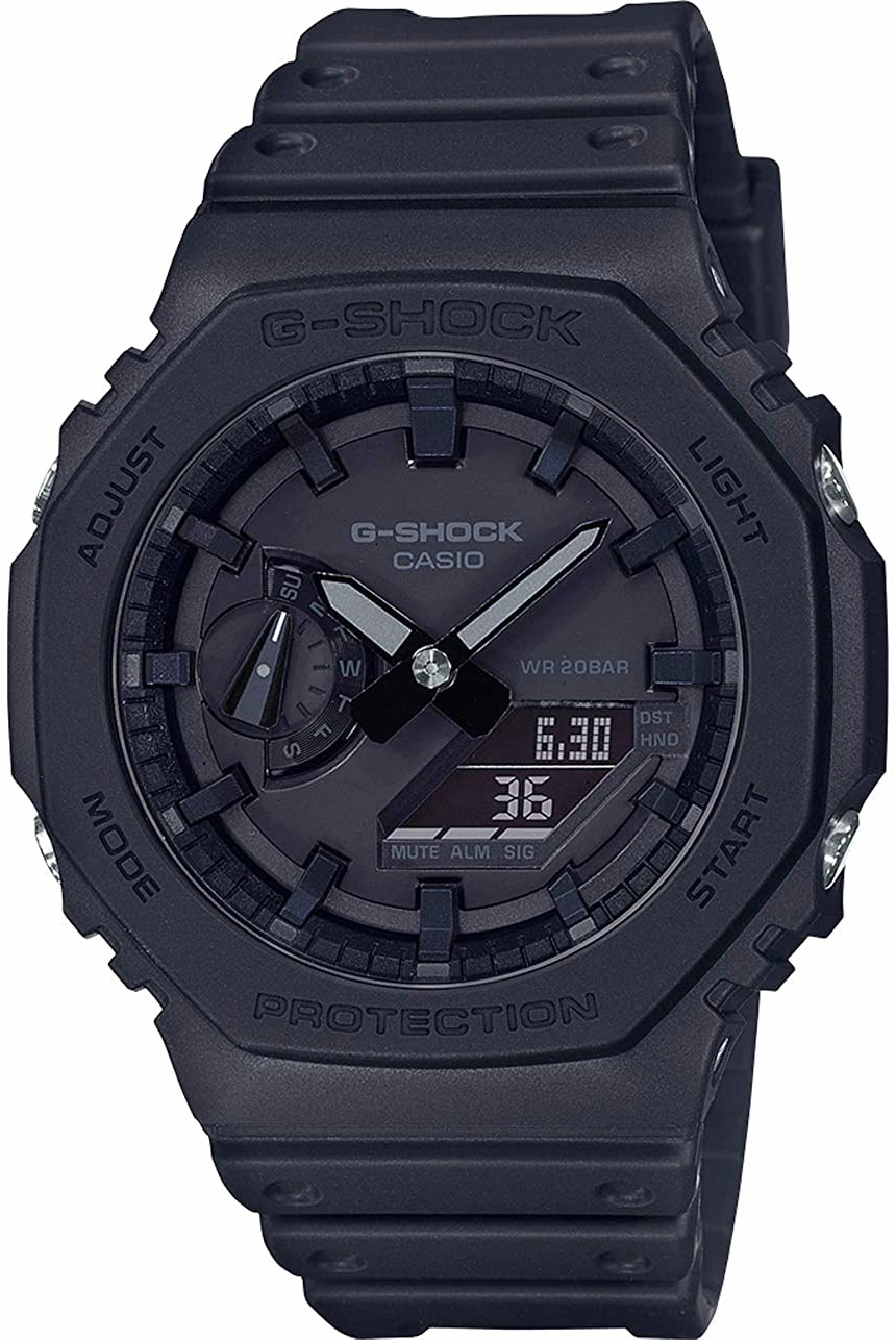 Casio G-shock GA-2100-1A1 Digital Analog Rubber Strap Watch For Men,silicone watch,silicone strap watch,silicone watches for men,silicone watches for women,unisex silicone watch,kids silicone watch,sports silicone watch,casual silicone watch,waterproof sil