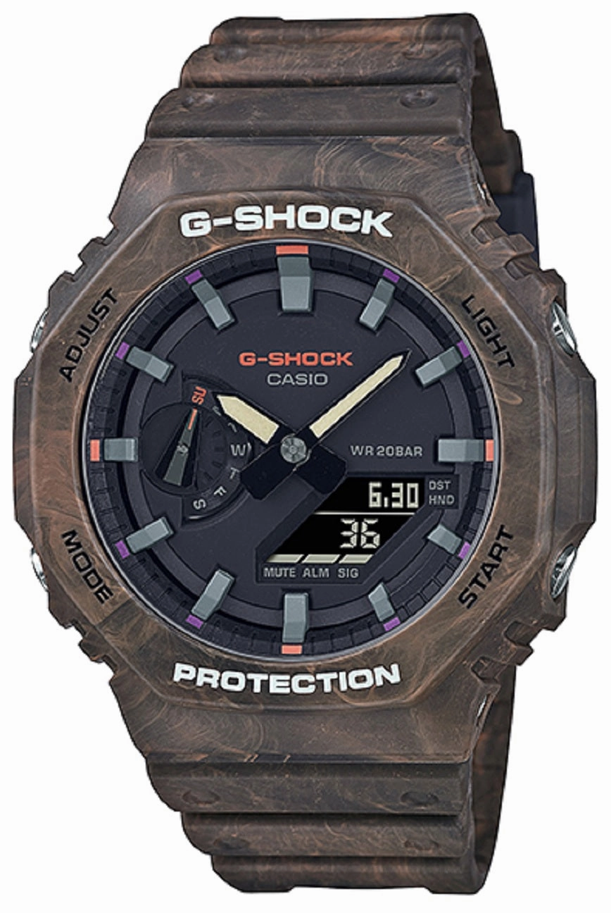 Casio G-shock GA-2100FR-5A Mystic Forest Digital Analog Watch,silicone watch,silicone strap watch,silicone watches for men,silicone watches for women,unisex silicone watch,kids silicone watch,sports silicone watch,casual silicone watch,waterproof silicone 