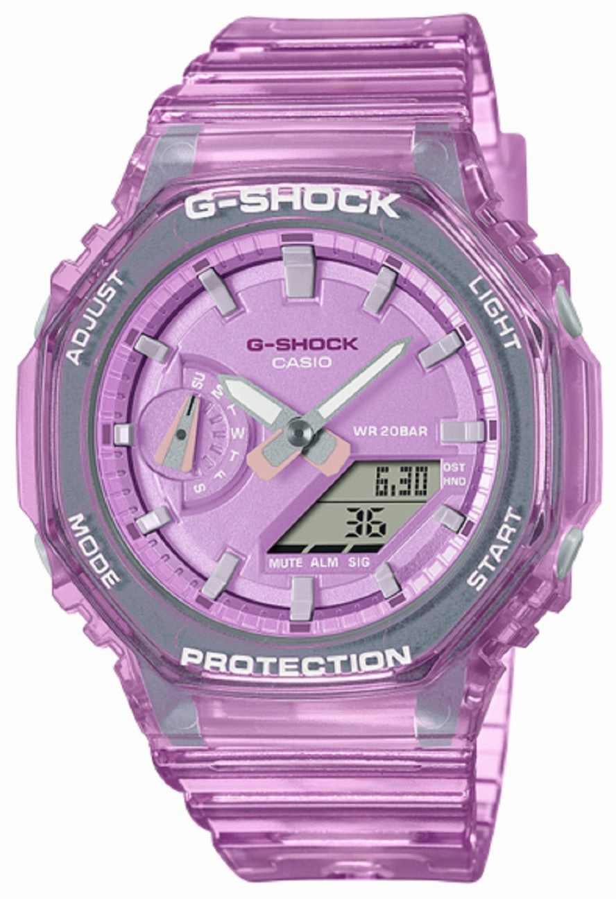 Casio G-Shock GMA-S2100SK-4A Digital Analog Rubber Strap Watch For Women,silicone watch,silicone strap watch,silicone watches for men,silicone watches for women,unisex silicone watch,kids silicone watch,sports silicone watch,casual silicone watch,waterproo