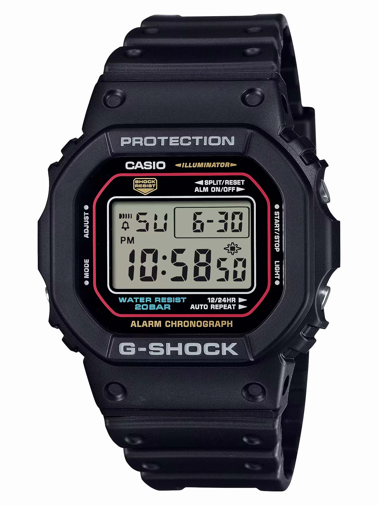 Casio G-Shock ICONIC STYLES Analog Digital Mens Watch DW5600RL-1 Sports Watch for Men/Women Budget Sports Watch Luxury Sports Watch