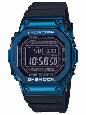 Casio G-Shock ION PLATES Solar Blue/Black Mens Watch GMWB5000G-2 Sports Watch for Men/Women Budget Sports Watch Luxury Sports Watch