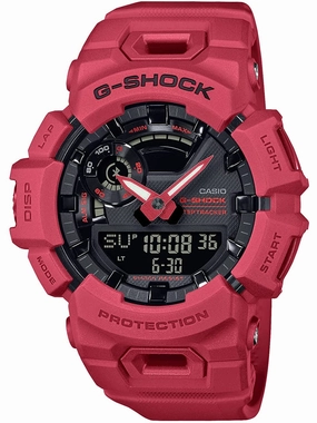 Casio G-Shock MOVE Power Trainer Vibrant Red Watch GBA900RD-4A Hypoallergenic Silicone Watch Discount Silicone Watches
