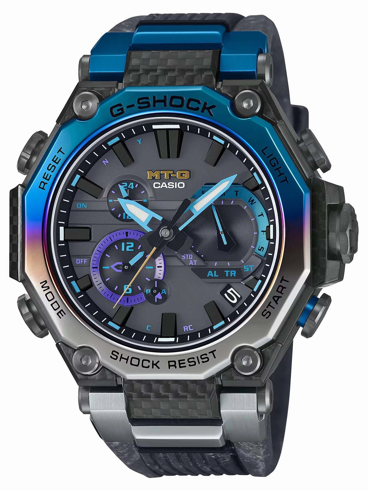 Casio G-Shock MT-G 2000 Series Limited Edition Watch MTG-B2000YST-1A Hypoallergenic Silicone Watch Discount Silicone Watches