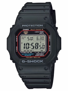 Casio G-Shock Multiband Tough Solar Mens Watch GWM5610U-1 Hypoallergenic Silicone Watch Discount Silicone Watches