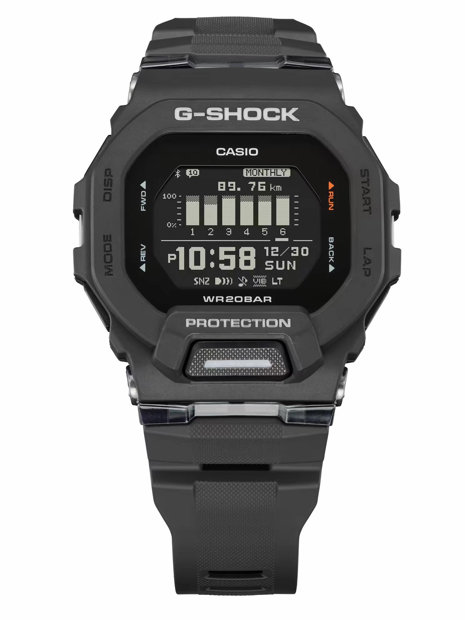 Casio G-Shock POWER TRAINER Black Mens Watch GBD200-1