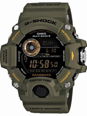 Casio G-Shock RANGEMAN Green Digital Mens Triple Sensor Watch GW9400-3 Sports Watch for Men/Women Budget Sports Watch Luxury Sports Watch