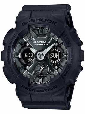 Casio G-Shock S-SERIES Pastel Black Womens Sports Watch GMAS120MF-1A Hypoallergenic Silicone Watch Discount Silicone Watches
