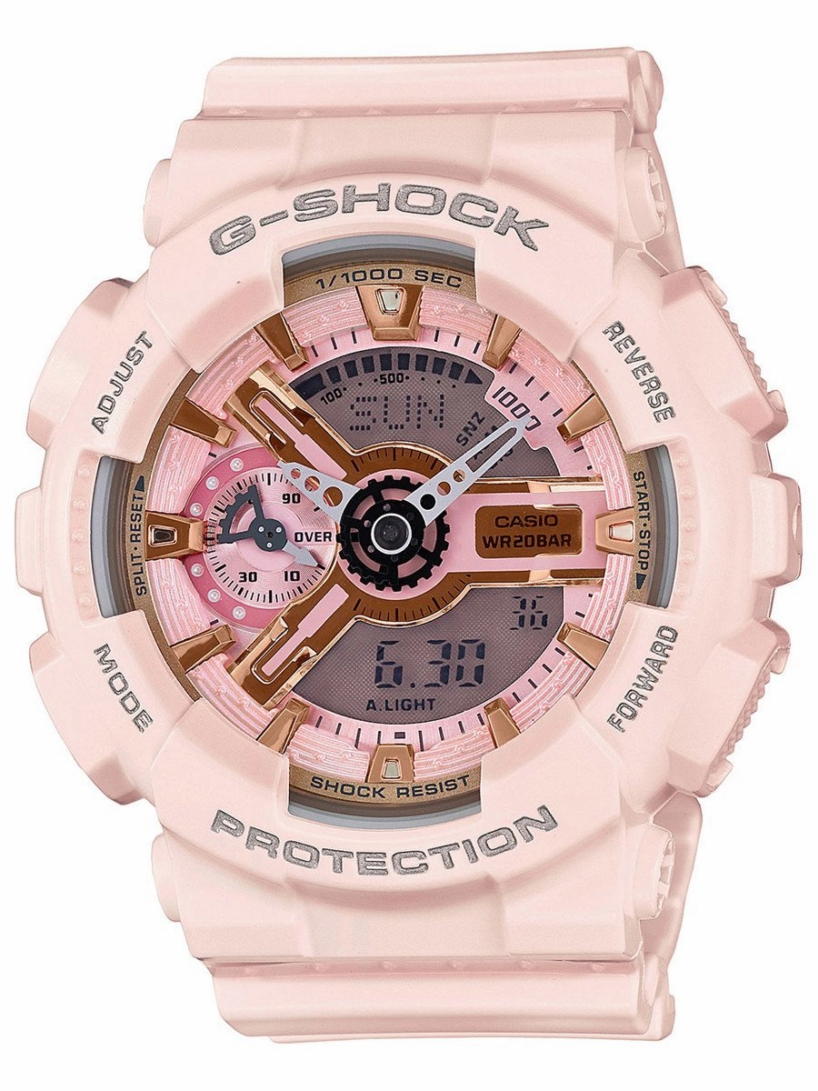 Casio G-Shock S-SERIES Womens Pink Analog Digital Watch GMAS110MP-4A1 Sports Watch for Men/Women Budget Sports Watch Luxury Sports Watch