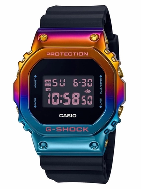 Casio G-Shock SHANGHAI NIGHTS Ion Rainbow Plated Watch GM-5600SN-1 Sports Watch for Men/Women Budget Sports Watch Luxury Sports Watch