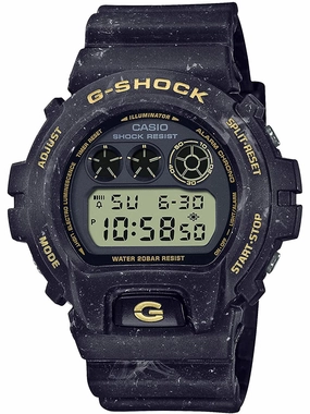 Casio G-Shock Smokey Sea Face Series Mens Watch DW6900WS-1 Hypoallergenic Silicone Watch Discount Silicone Watches