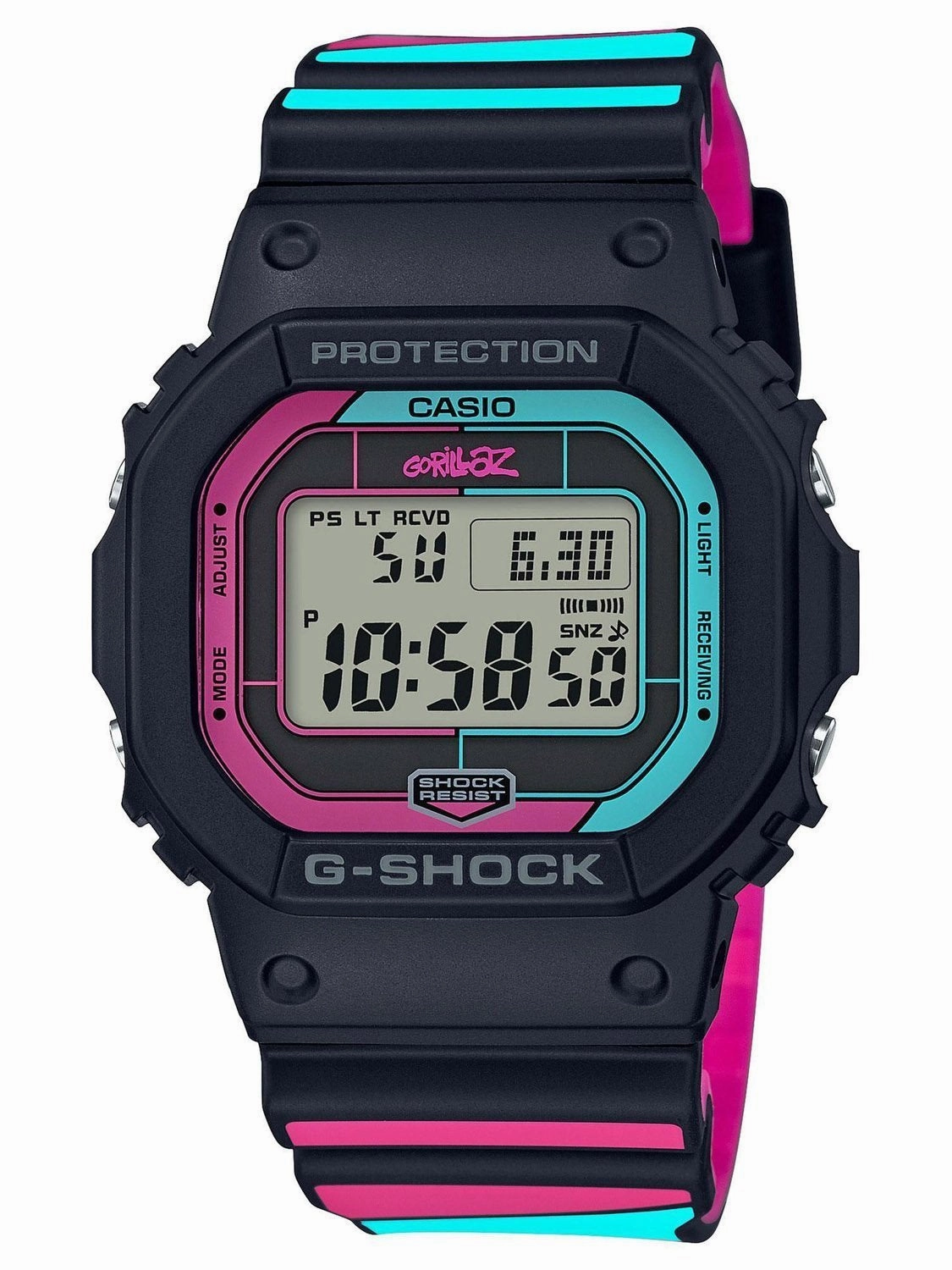 Casio G-SHOCK x GORILLAZ Collaboration Limited Edition Mens Watch GWB5600GZ-1 Hypoallergenic Silicone Watch Discount Silicone Watches