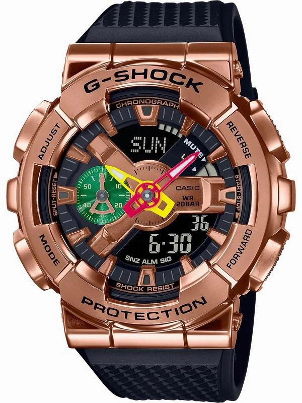 Casio G-Shock x Rui Hachimura Limited Edition w/ Extra Band GM110RH-1A Watch Hypoallergenic Silicone Watch Discount Silicone Watches