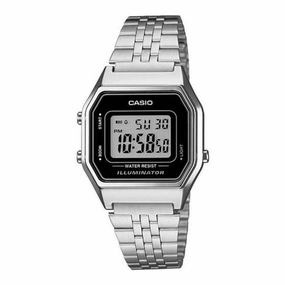 Casio LA680WA-1DF Silver Stainless Watch for Women Affordable casual watches Sporty casual watches Affordable luxury casual watches