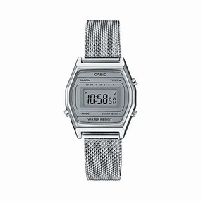 Casio LA690WEM-7DF Silver Watch for Women Affordable casual watches Sporty casual watches Affordable luxury casual watches