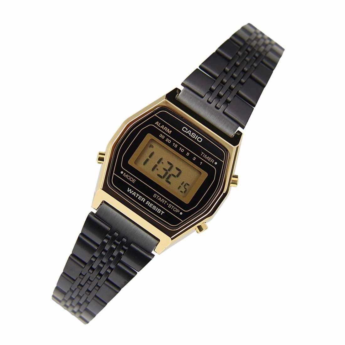 Casio LA690WGB-1DF Black Stainless Watch for Women
