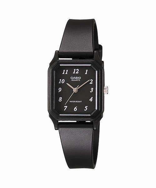 Casio LQ-142-1BDF Black Rubber Strap Watch for Women Affordable casual watches Sporty casual watches Affordable luxury casual watches