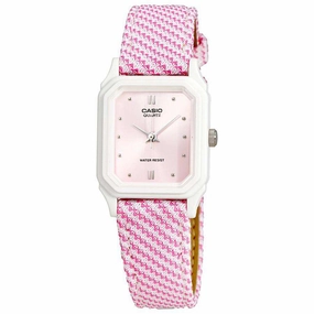 Casio LQ-142LB-4A2DF Pink Leather Strap Watch for Women Affordable casual watches Sporty casual watches Affordable luxury casual watches