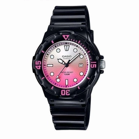 Casio LRW-200H-4EVDR Black Resin Strap Watch for Women Affordable casual watches Sporty casual watches Affordable luxury casual watches