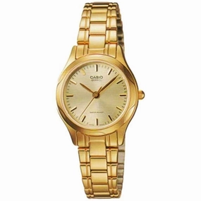 Casio  LTP-1275G-9A Gold Plated Stainless Steel Watch for Women Affordable casual watches Sporty casual watches Affordable luxury casual watches
