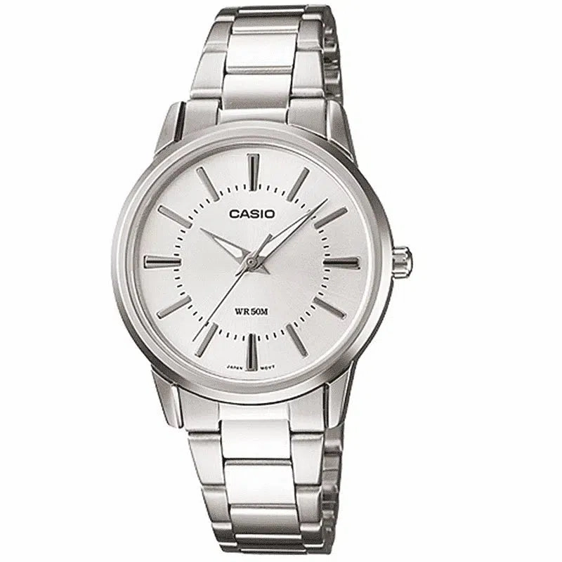 Casio LTP-1303D-7AVDF Silver Stainless Steel Strap Watch for Women Affordable casual watches Sporty casual watches Affordable luxury casual watches
