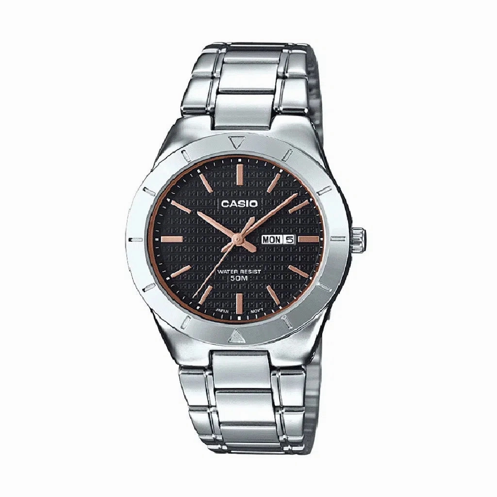 Casio LTP-1410D-1A2 Silver Stainless Watch for Women Affordable casual watches Sporty casual watches Affordable luxury casual watches