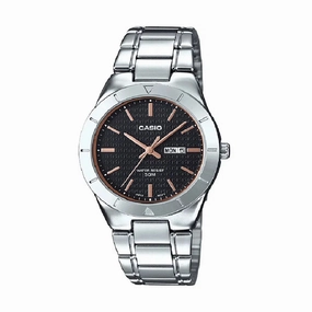 Casio LTP-1410D-1A2 Silver Stainless Watch for Women Affordable casual watches Sporty casual watches Affordable luxury casual watches