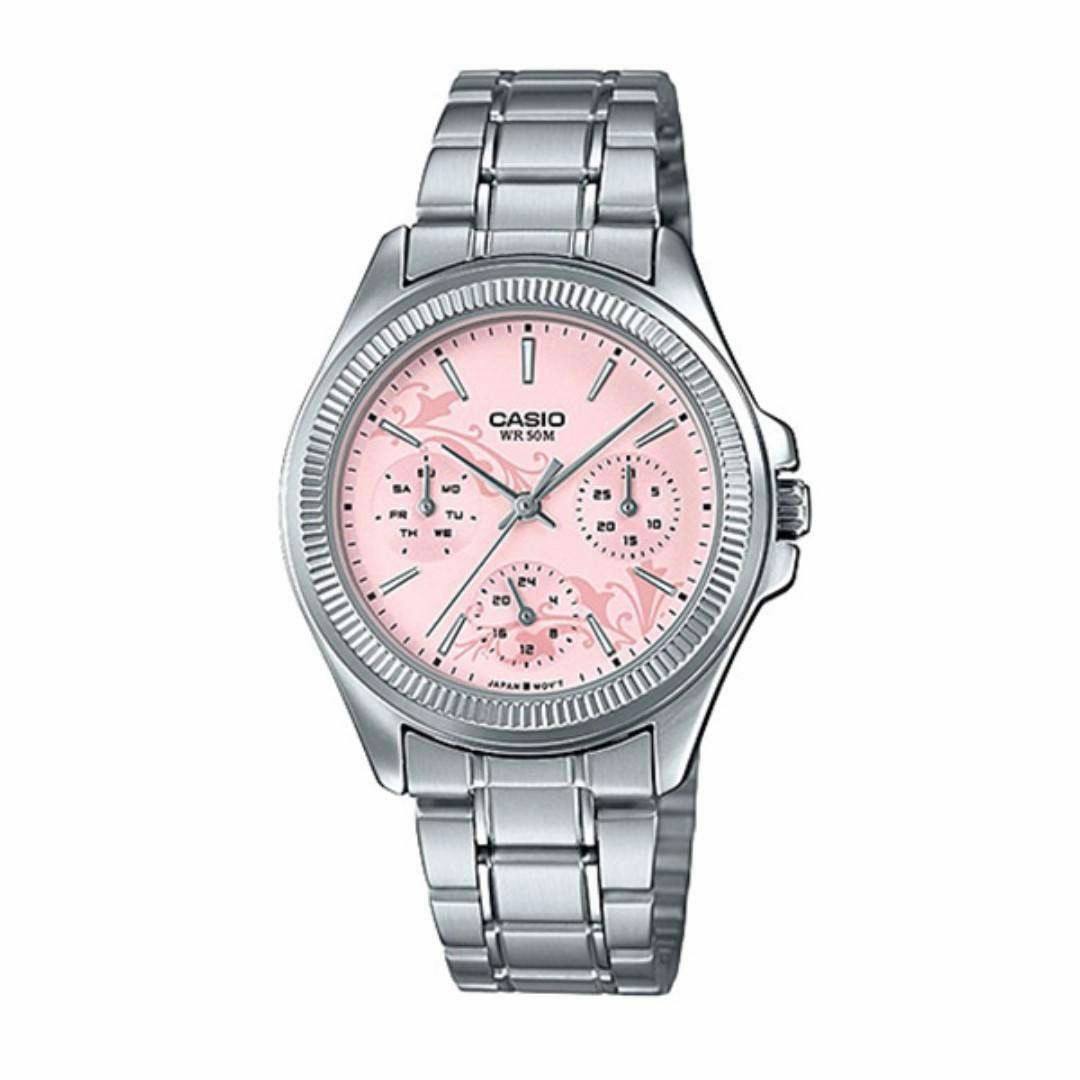 Casio LTP-2088D-4A Silver Stainless Watch for Women Affordable casual watches Sporty casual watches Affordable luxury casual watches