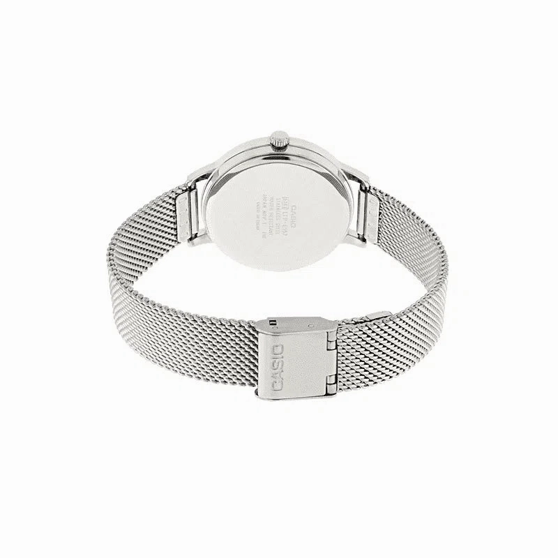 Casio LTP-E157M-7ADF Silver Stainless Strap Watch for Women