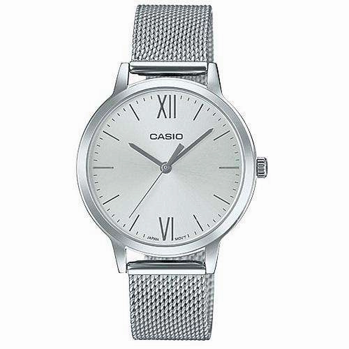 Casio LTP-E157M-7ADF Silver Stainless Strap Watch for Women Affordable casual watches Sporty casual watches Affordable luxury casual watches