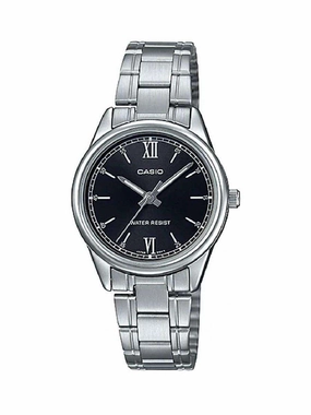 Casio LTP-V005D-1B2 Silver Stainless Watch for Women Affordable casual watches Sporty casual watches Affordable luxury casual watches