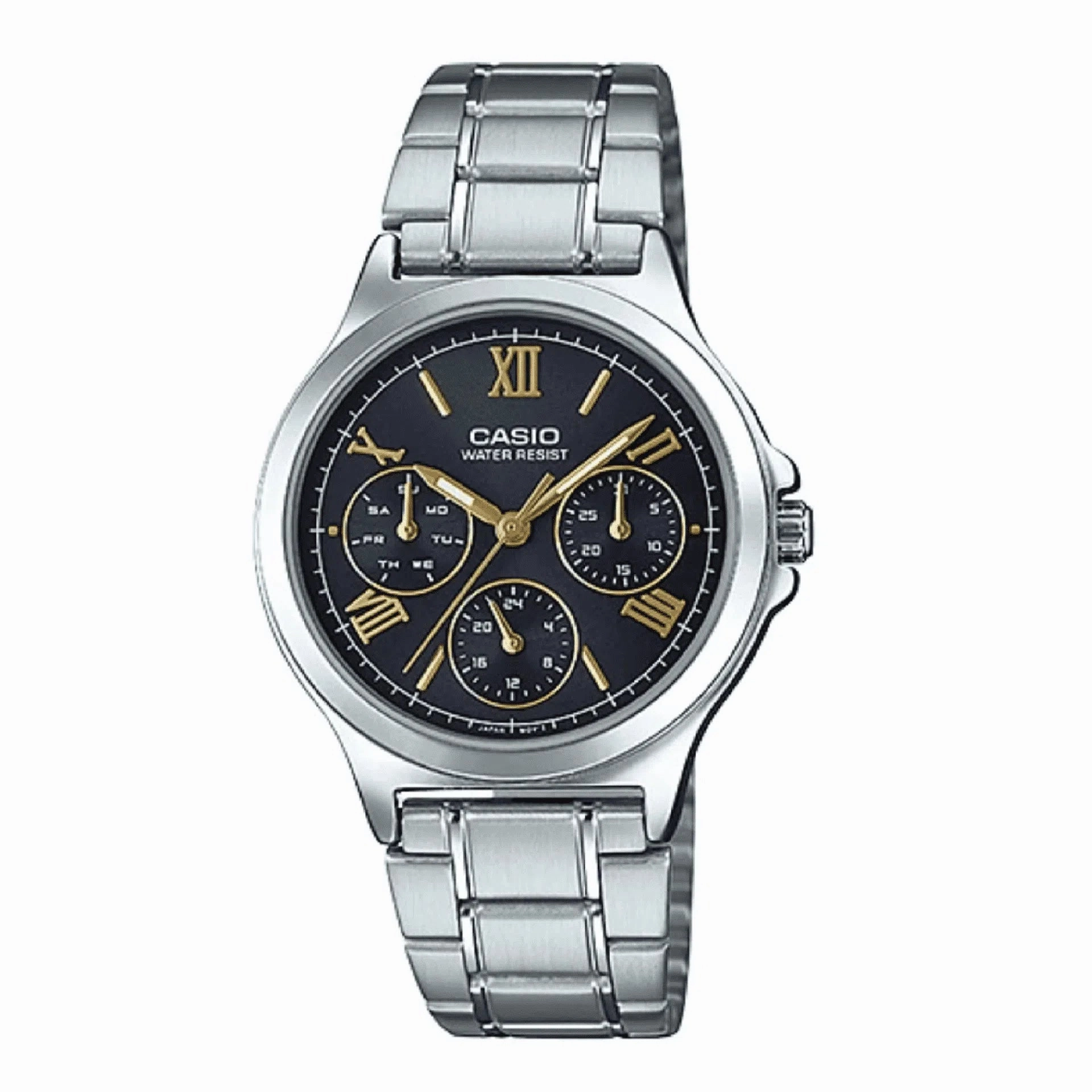 Casio LTP-V300D-1A2 Siver Stainless Watch for Women Affordable casual watches Sporty casual watches Affordable luxury casual watches