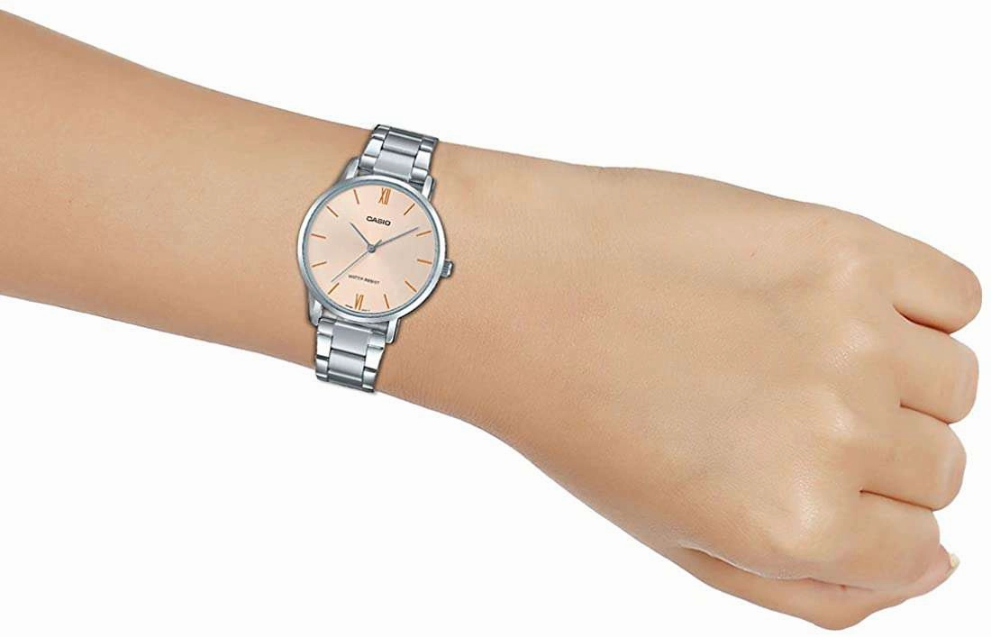 Casio LTP-VT01D-4BUDF Silver Stainless Watch for Women