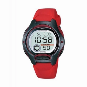 Casio LW-200-4A Red/Black Resin Strap Watch for Women Affordable casual watches Sporty casual watches Affordable luxury casual watches