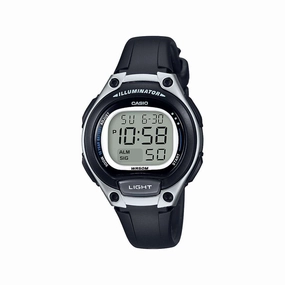 Casio LW-203-1AVDF Digital Black Resin Strap Watch for Women Affordable casual watches Sporty casual watches Affordable luxury casual watches