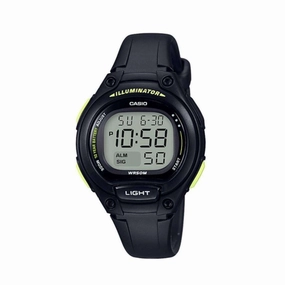 Casio LW-203-1BVDF Digital Black Resin Strap Watch for Women Affordable casual watches Sporty casual watches Affordable luxury casual watches