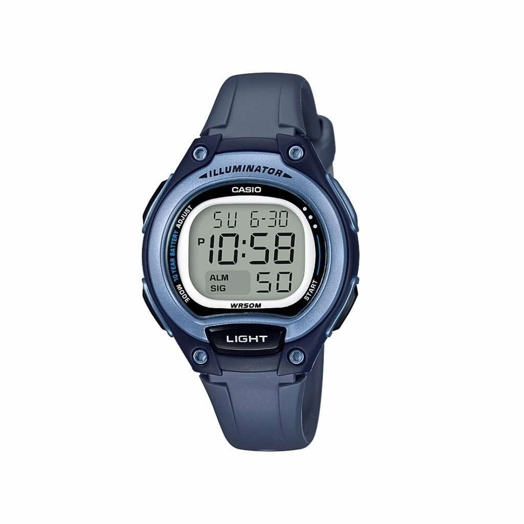 Casio LW-203-2AVDF Digital Blue Silicone Strap Watch for Women Affordable casual watches Sporty casual watches Affordable luxury casual watches