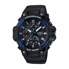 Casio MCW-110H-2AVDF Analog Chronograph Black Resin Strap Watch for Men,silicone watch,silicone strap watch,silicone watches for men,silicone watches for women,unisex silicone watch,kids silicone watch,sports silicone watch,casual silicone watch,waterproof
