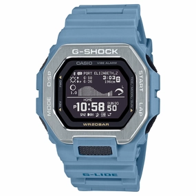 Casio Men's Watch G-Shock G-Lide World Time Blue Resin Strap Digital GBX100-2A 