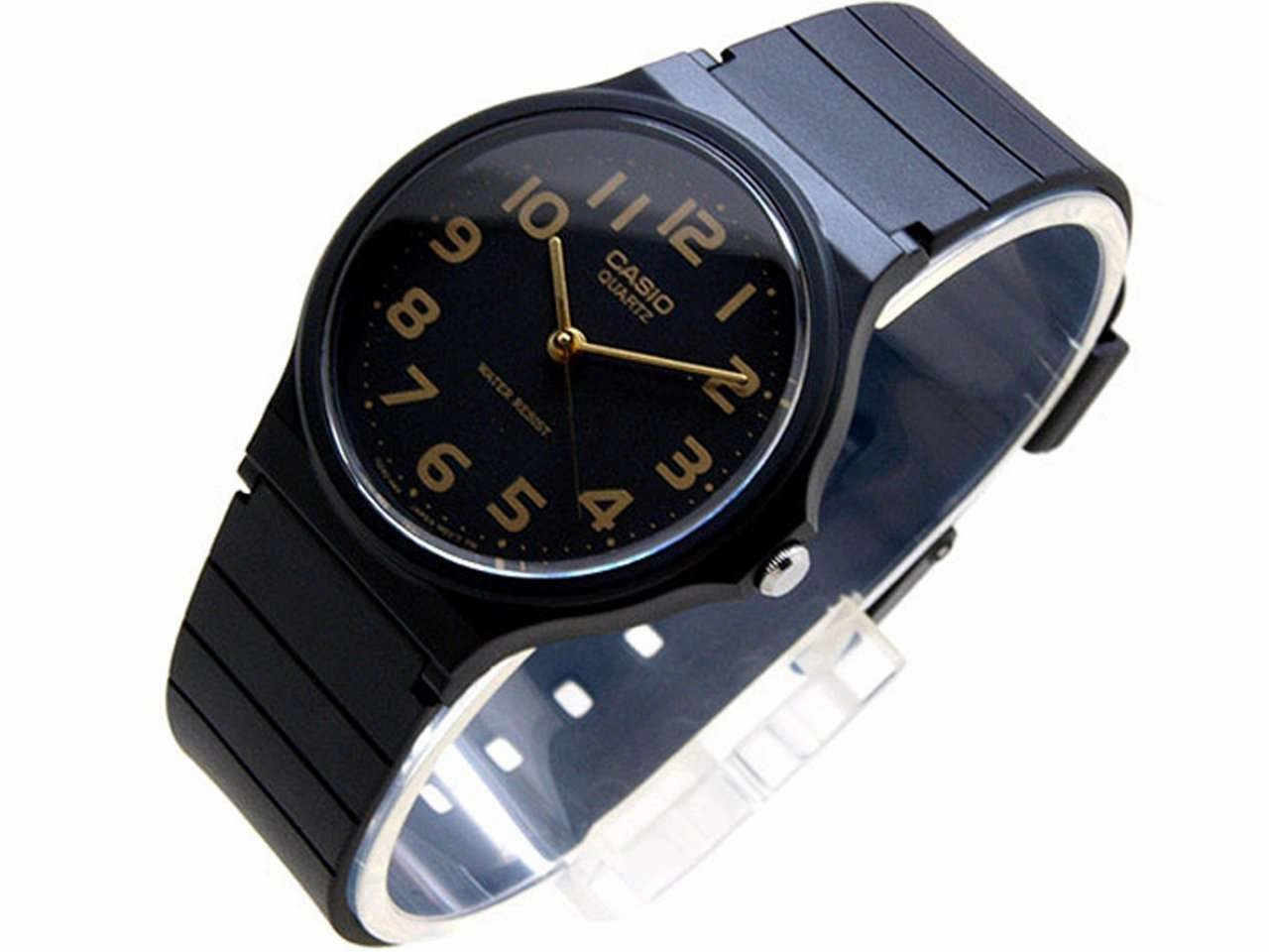 Casio MQ-24-1B2LDF Silicon Black Strap Watch for Men